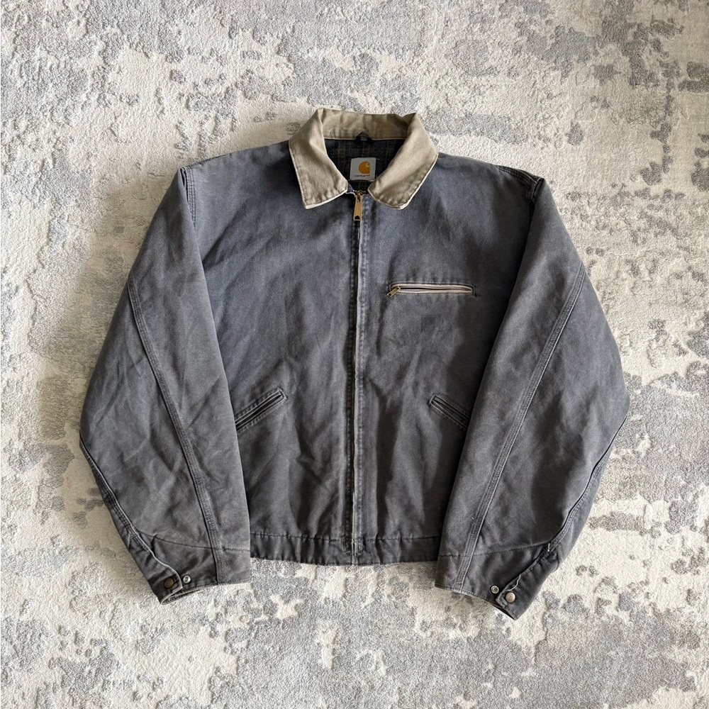 Vintage Carhartt Detroit Jacket J97 PTL XL Grey